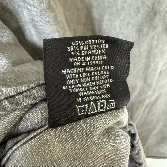 NWT! Airwalk Men's XL Black Wash Hooded Denim Shirt Long Sleeve Casual ButtonUp - Picture 5 of 7